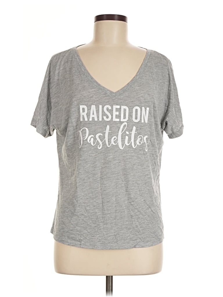 Pre-owned Assorted Brands Short Sleeve T-shirt In Gray
