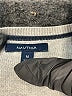Nautica 100% Cotton Stripes Silver Pullover Sweater Size M - photo 7