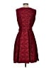 Nine West 100% Polyester Paisley Red Cocktail Dress Size 4 - photo 2