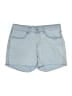 Assorted Brands Solid Blue Denim Shorts Size 10 - photo 1
