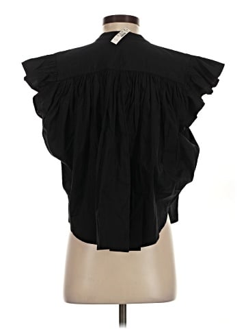 Madewell Poplin Shirred Button-Up Shirt (view 2)