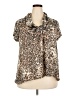 John Paul Richard Animal Print Tan Short Sleeve Polo Size 2X - photo 1