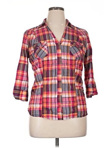 Arizona Jean Company 3/4 Sleeve Button-Down Shirt (view 1)