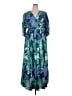 Ellos Paisley Blue Casual Dress Size 18 - photo 1