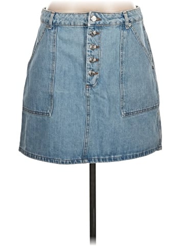 Topshop Denim Skirt (view 1)