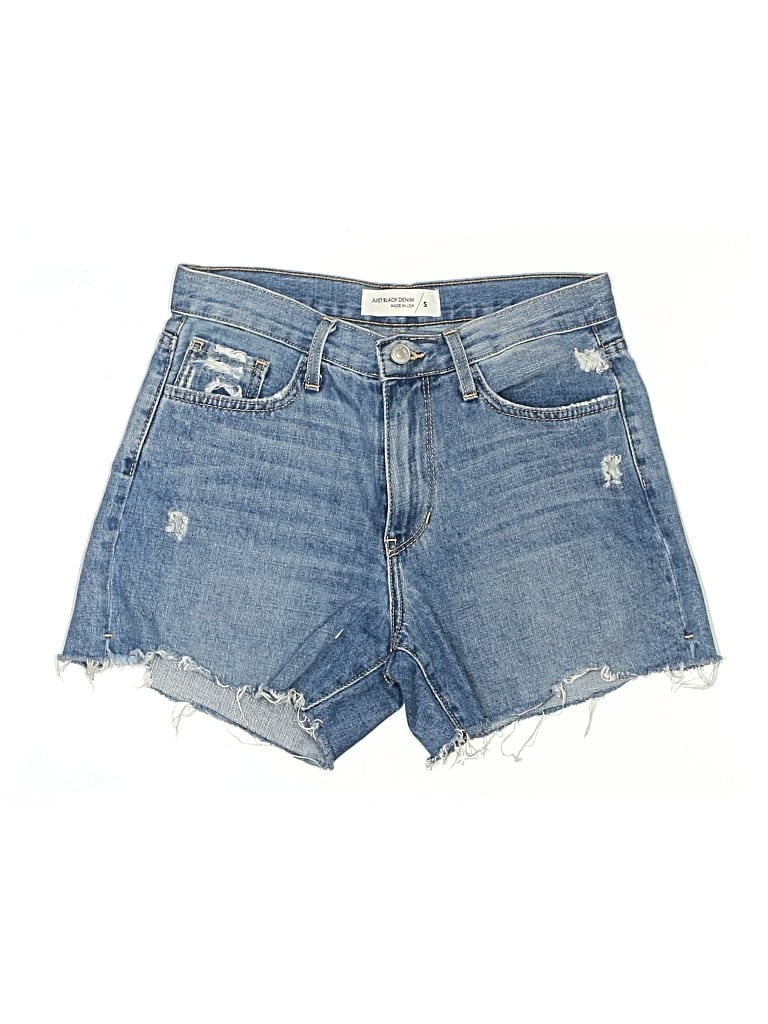Pre-owned Just Black Denim Shorts In Blue
