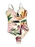 Assorted Brands Tropical Ivory One Piece Swimsuit Size S (estimated) - photo 1
