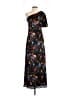 Sachin + Babi 100% Polyester Floral Black Cocktail Dress Size 2 - photo 1