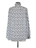 Ann Taylor 100% Polyester Animal Print Ivory Long Sleeve Blouse Size M - photo 2