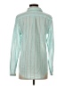 Lilla P 100% Cotton Stripes Teal Long Sleeve Button-Down Shirt Size S - photo 2