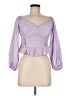 Express Purple 3/4 Sleeve Blouse Size M - photo 1