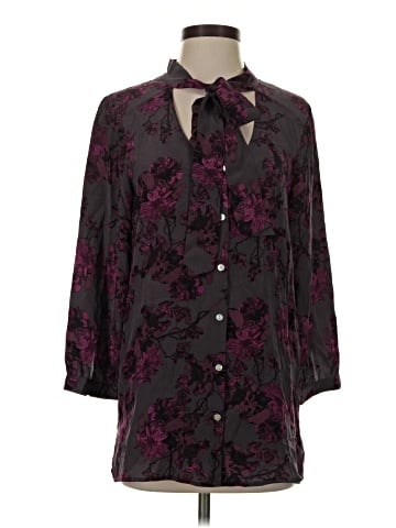 Gemma 3/4 Sleeve Silk Top (view 1)