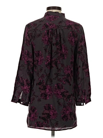 Gemma 3/4 Sleeve Silk Top (view 2)
