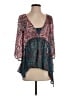 Floreat Teal 3/4 Sleeve Blouse Size S - photo 1