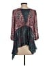 Floreat Teal 3/4 Sleeve Blouse Size S - photo 2
