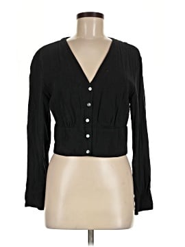 Madewell Lusterweave V-Neck Button-Front Shirt (view 1)