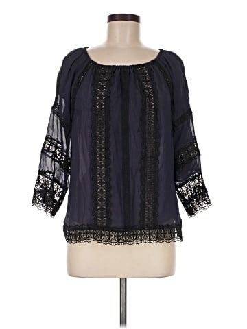 Ecru 3/4 Sleeve Blouse (view 1)