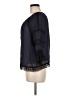 Ecru 100% Polyester Black 3/4 Sleeve Blouse Size M - photo 5