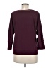 Tiny Floral Burgundy 3/4 Sleeve Top Size M - photo 2