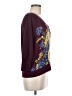 Tiny Floral Burgundy 3/4 Sleeve Top Size M - photo 4