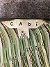 CAbi 100% Polyester Green 3/4 Sleeve Blouse Size XL - photo 7