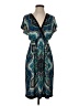 AB Studio Paisley Blue Casual Dress Size S - photo 1
