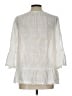 Hem & Thread 100% Cotton Ivory 3/4 Sleeve Blouse Size L - photo 2