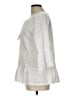 Hem & Thread 100% Cotton Ivory 3/4 Sleeve Blouse Size L - photo 5