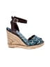 Tory Burch Blue Wedges Size 9 - photo 1