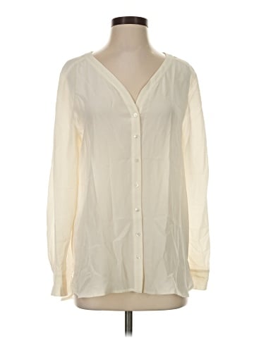 Eileen Fisher Long Sleeve Silk Top (view 1)