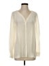 Eileen Fisher 100% Silk Ivory Long Sleeve Silk Top Size S - photo 1