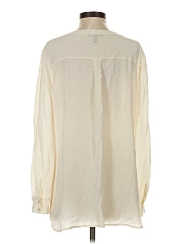 Eileen Fisher Long Sleeve Silk Top (view 2)