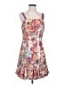 Aqua 100% Polyester Paisley Purple Cocktail Dress Size S - photo 1