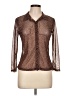 Reformation Polka Dots Brown Long Sleeve Blouse Size L - photo 1