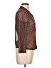 Reformation Polka Dots Brown Long Sleeve Blouse Size L - photo 4