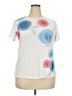 Basic Editions Floral White Short Sleeve T-Shirt Size XXL - photo 1