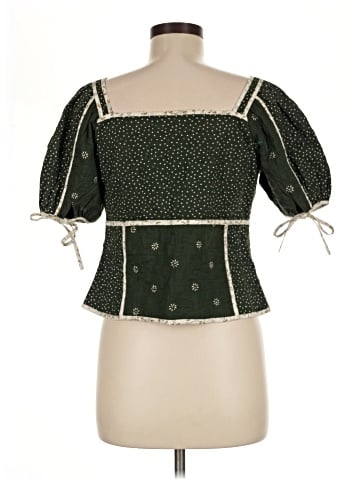 Madewell Patchwork Puff-Sleeve Top (view 2)