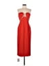 Self-Portrait 100% Polyester Red Cocktail Dress Size 8 - photo 1