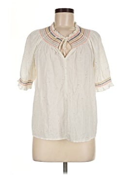Madewell Rainbow Smocked Peasant Top (view 1)