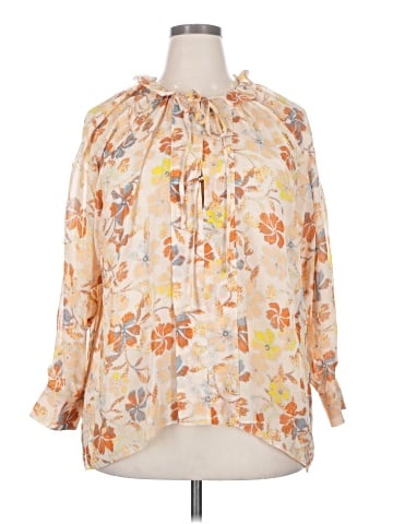 Joie 3/4 Sleeve Silk Top (view 1)