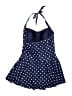 Tempt Me Polka Dots Blue One Piece Swimsuit Size XL - photo 2
