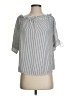 Unbranded Silver 3/4 Sleeve Blouse Size 1 - photo 1