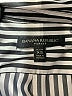 Banana Republic 100% Polyester Stripes Silver Long Sleeve Blouse Size XS - photo 7