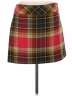 J.Crew 100% Wool Plaid Red Wool Skirt Size 6 - photo 1