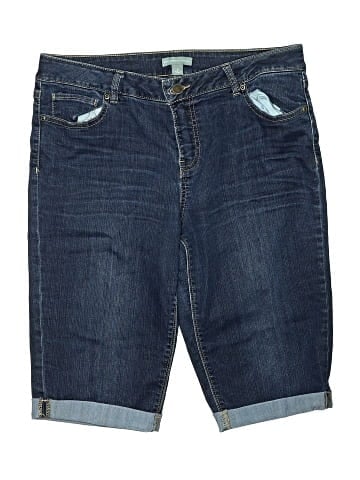 New York & Company Denim Shorts (view 1)