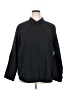 IMAN Solid Black 3/4 Sleeve Button-Down Shirt Size 2X - photo 1