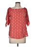Renee C. 100% Polyester Red 3/4 Sleeve Blouse Size M - photo 1