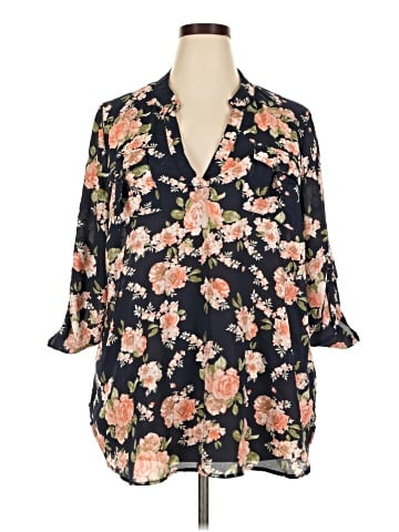 J for Justify 3/4 Sleeve Blouse (view 1)