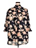 J for Justify 100% Polyester Floral Black 3/4 Sleeve Blouse Size 2X - photo 2