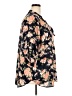 J for Justify 100% Polyester Floral Black 3/4 Sleeve Blouse Size 2X - photo 4